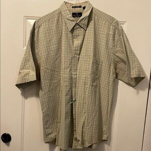 BILL BLASS GREEN CHECKERED SHIRT!! XL​